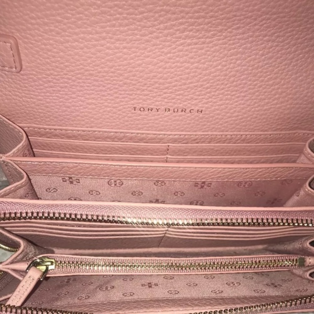 🔽 Tory Burch Bombe flat crossbody wallet cameo - Picture 8 of 8